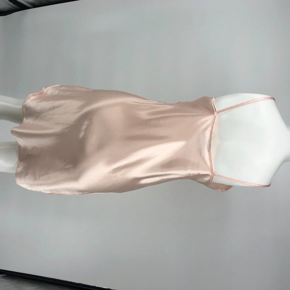 Vintage Silky Pink Chemise Slip Nightie Small / XS - Picture 6 of 9